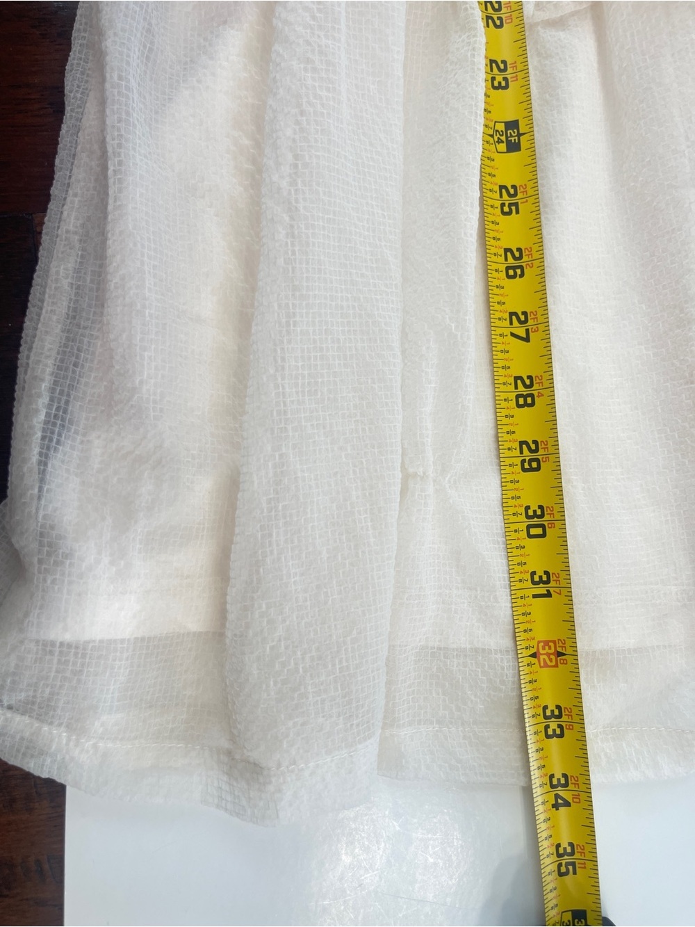 Listicle Large Ivory Ruffles Slit Maxi Skirt Top Outfit Feminine Boho Coastal - Picture 11 of 11